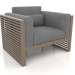 3d model Sillón con respaldo alto (Bronce) - vista previa