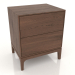 3d model Mesita de noche FARGO 2 cajones (roble tabaco) - vista previa