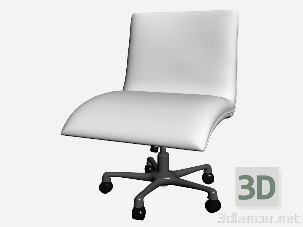 3d model Silla de oficina sin brazos Herman direzionale 1 - vista previa