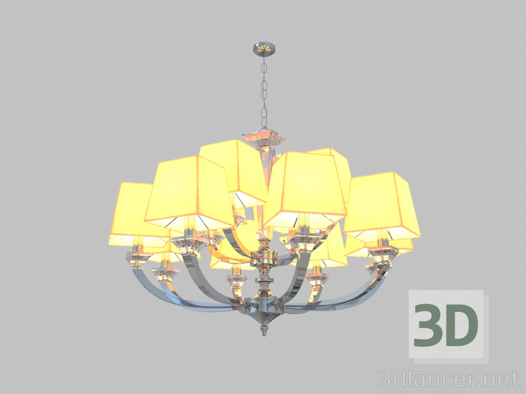 modello 3D Lampadario (11408 + 4C) - anteprima