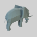 modèle 3D de Éléphant low poly acheter - rendu