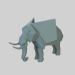 Elefante bajo poli 3D modelo Compro - render