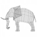 modèle 3D de Éléphant low poly acheter - rendu