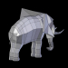 modèle 3D de Éléphant low poly acheter - rendu