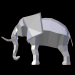 modèle 3D de Éléphant low poly acheter - rendu