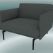 3d model Armchair Outline (Remix 163, Black) - preview