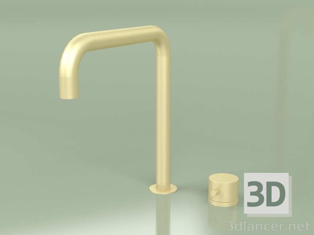 3d model Mezclador de dos orificios con caño giratorio H 256 mm (12 08, OC) - vista previa