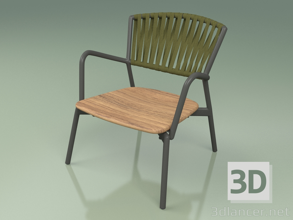 3d model Silla 127 (Cinturón Oliva) - vista previa