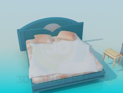 Cama com armário e adaptável a cadeira