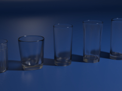 Glass glasses.