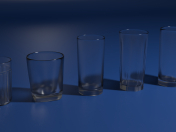 Vasos de cristal.