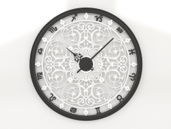 Reloj de pared ZODIAC (negro)