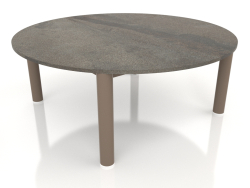 Table basse D 90 (Bronze, DEKTON Radium)