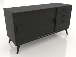 Chest of drawers 1 1500x500 mm (black RAL 9005)