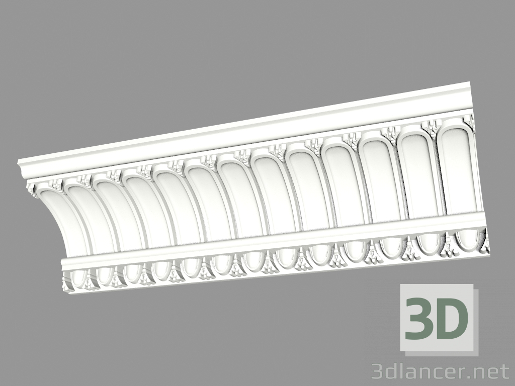 modello 3D Grondaia modellata (КФ51) - anteprima