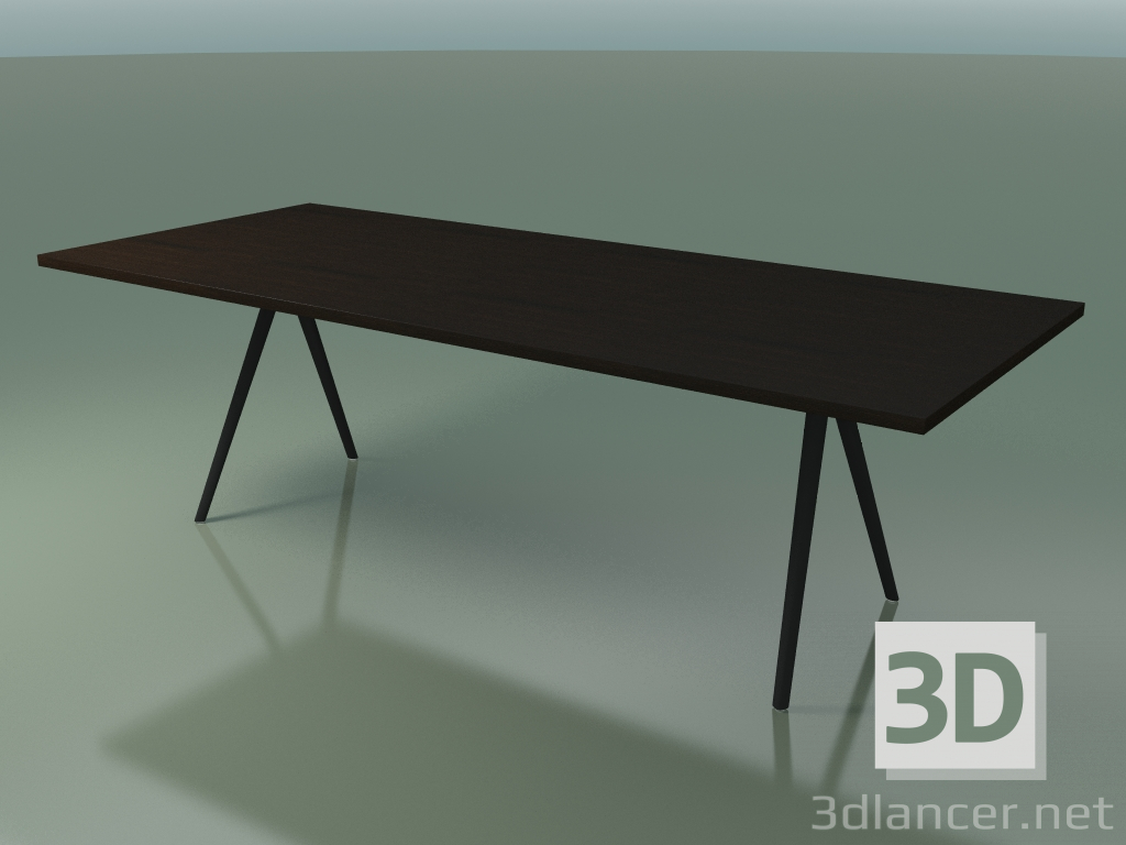 3d model Rectangular table 5434 (H 74 - 100x240 cm, legs 150 °, veneered L21 wenge, V44) - preview