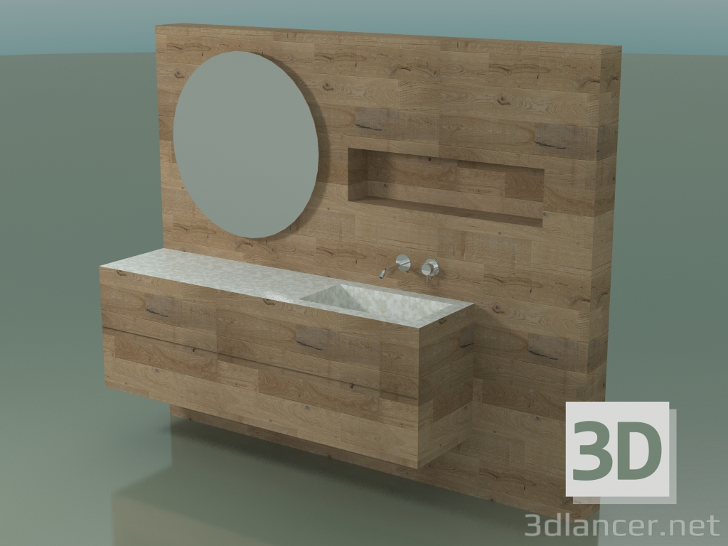 modello 3D Sistema arredo bagno (D10) - anteprima