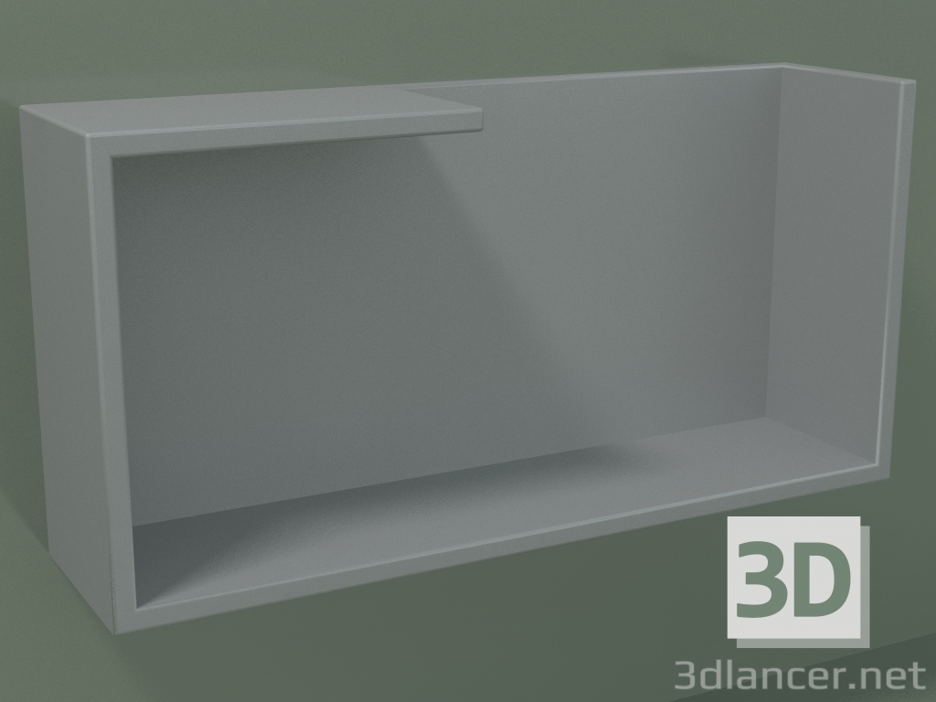 3d model Estante horizontal (90U19005, Silver Grey C35, L 48, P 12, H 24 cm) - vista previa