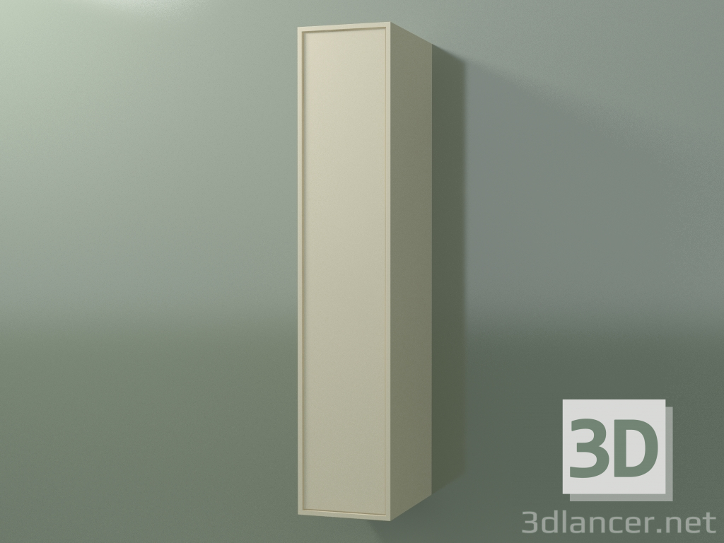 3D Modell Wandschrank mit 1 Tür (8BUADDD01, 8BUADDS01, Knochen C39, L 24, P 36, H 120 cm) - Vorschau