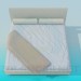 3d модель Кровать – превью