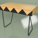 Modelo 3d Mesa Woo grande (preto, folheado claro) - preview