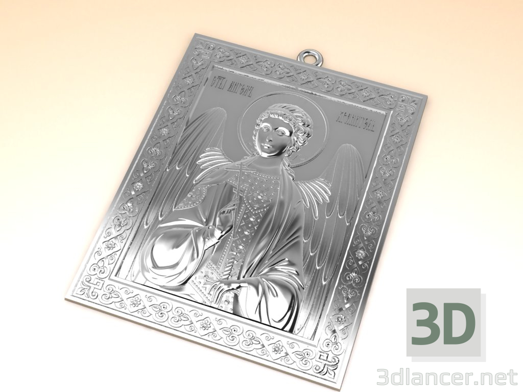 3d pendant guardian angel model buy - render