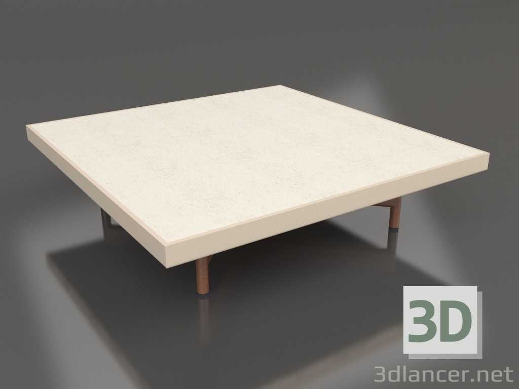 3D modeli Kare sehpa (Kum, DEKTON Danae) - önizleme