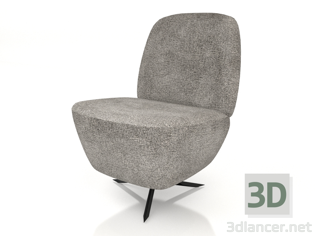 3D Modell Loungesessel Dusk (Hellgrau) - Vorschau