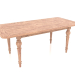 3d model Dining table (indian oak) - preview