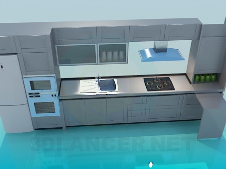 Modelo 3d Conjunto de cozinha - preview