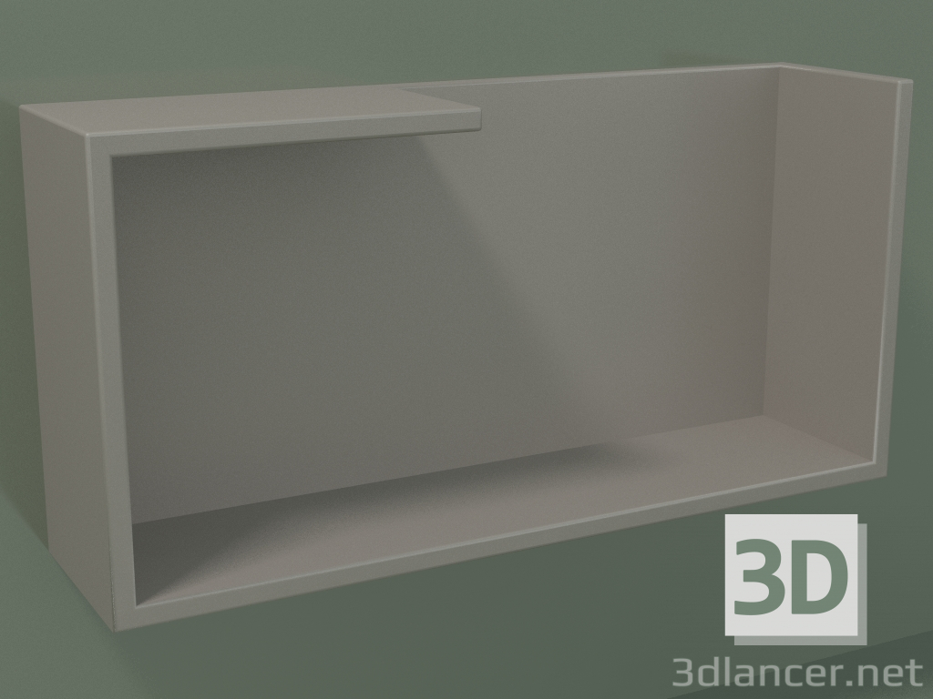 Modelo 3d Prateleira horizontal (90U19005, Clay C37, L 48, P 12, H 24 cm) - preview