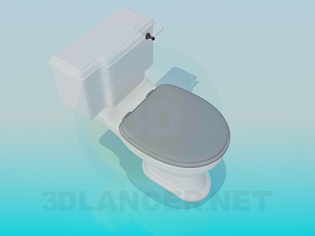 3D Modell Toilette - Vorschau