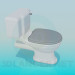 3D Modell Toilette - Vorschau