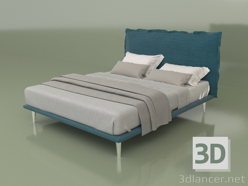 3d model Cama doble Salón - vista previa