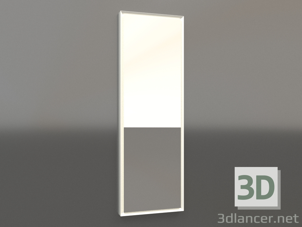 modello 3D Specchio ZL 21 (400x1200, plastica bianca) - anteprima