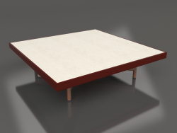 Table basse carrée (Vin rouge, DEKTON Danae)