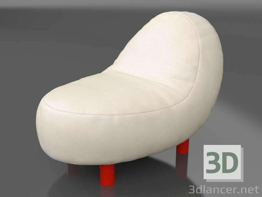 3D Modell Puff (Rot) - Vorschau