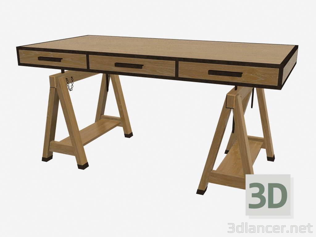 Modelo 3d Mesa de trabalho ajustável SPRING STREET (MN2011) - preview