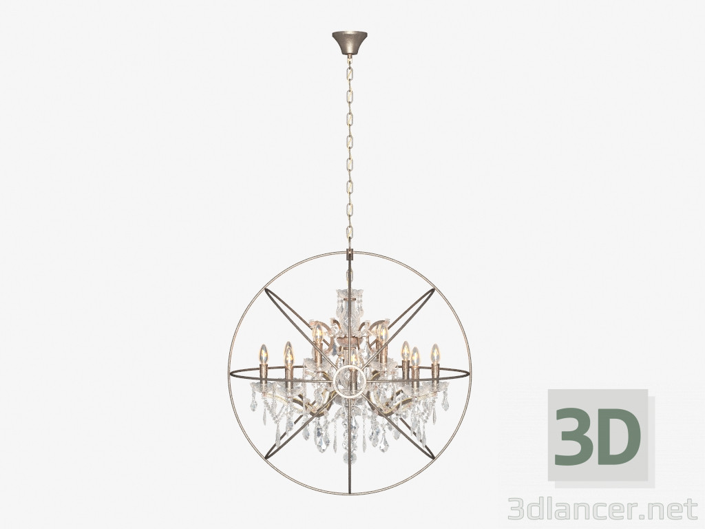 Modelo 3d Lustre IRON ORB CHANDELIER (CH014-12-LRR) - preview