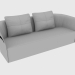 modèle 3D Canapé CHARME SOFA (250x115xH77) - preview