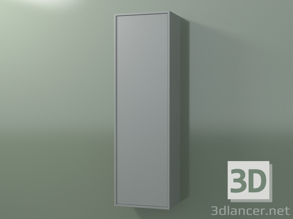 3d model Wall cabinet with 1 door (8BUBDCD01, 8BUBDCS01, Silver Gray C35, L 36, P 24, H 120 cm) - preview