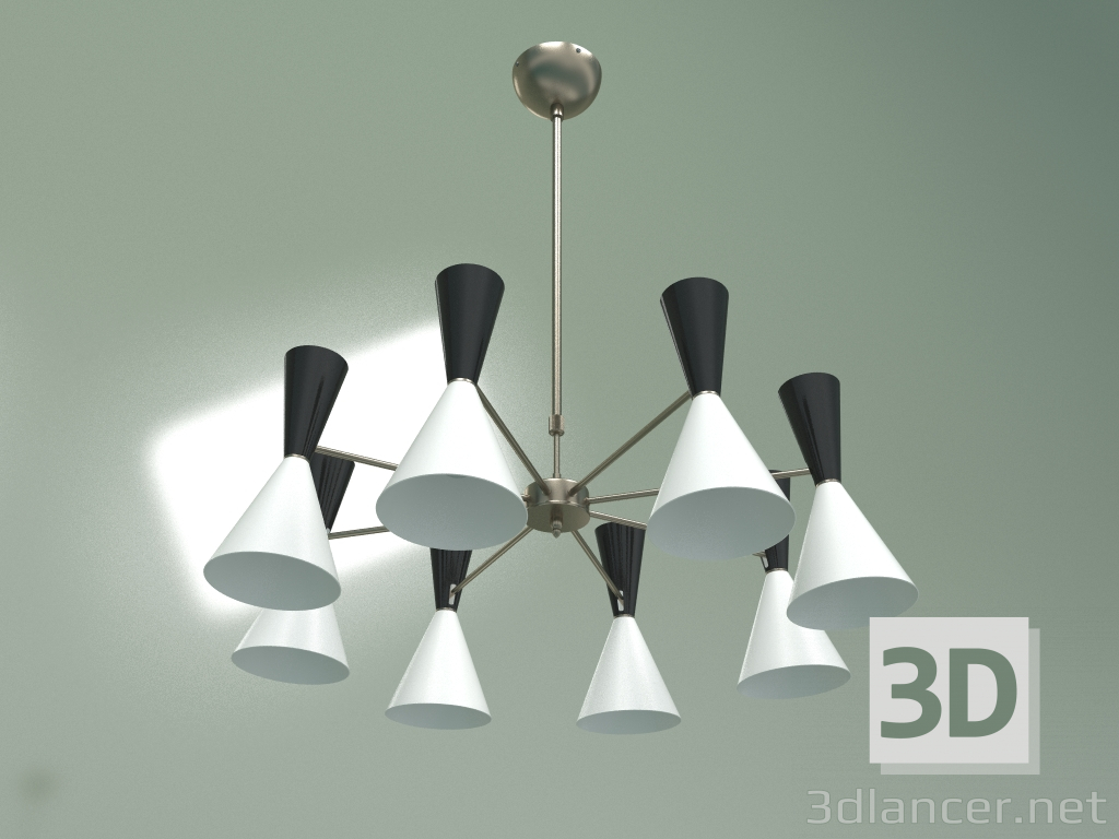 3D modeli Tavan lambası Stilnovo Style, 8 lamba - önizleme