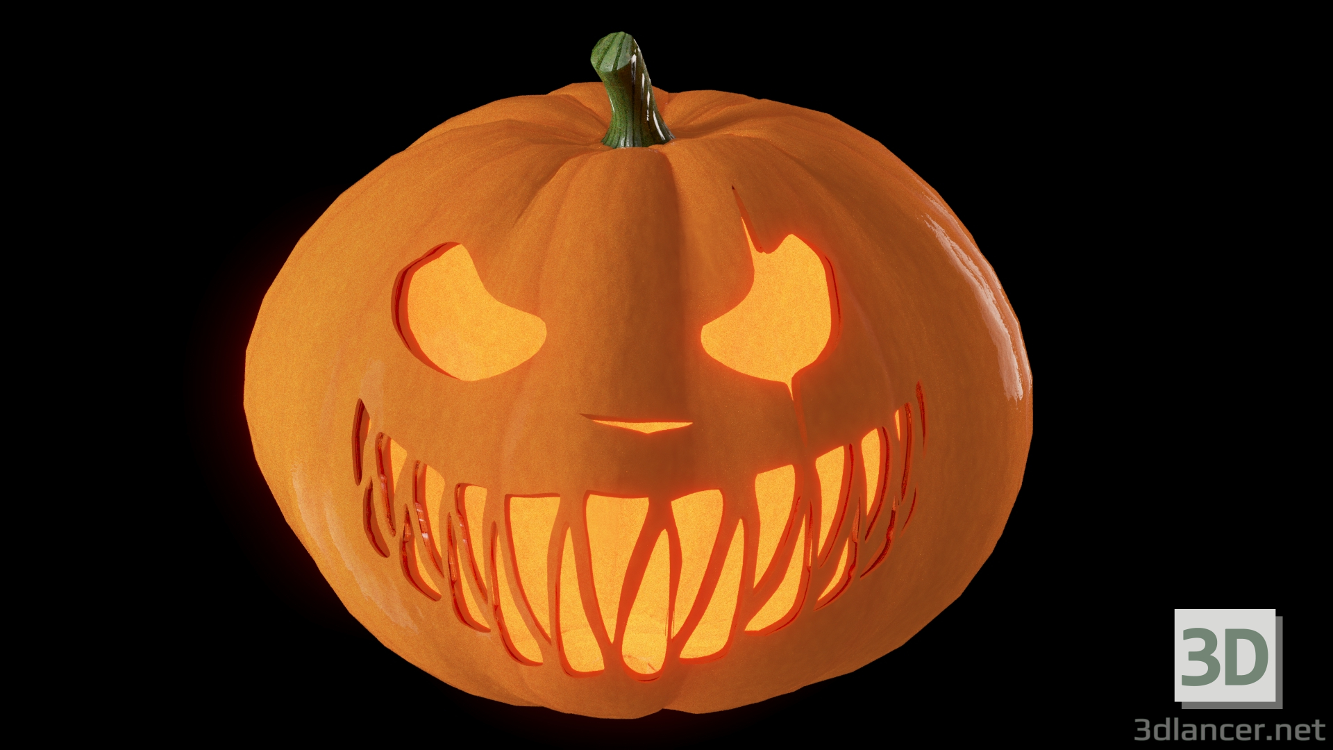 3d Pumpkin model buy - render