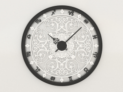 Reloj de pared ZODIAC (negro)