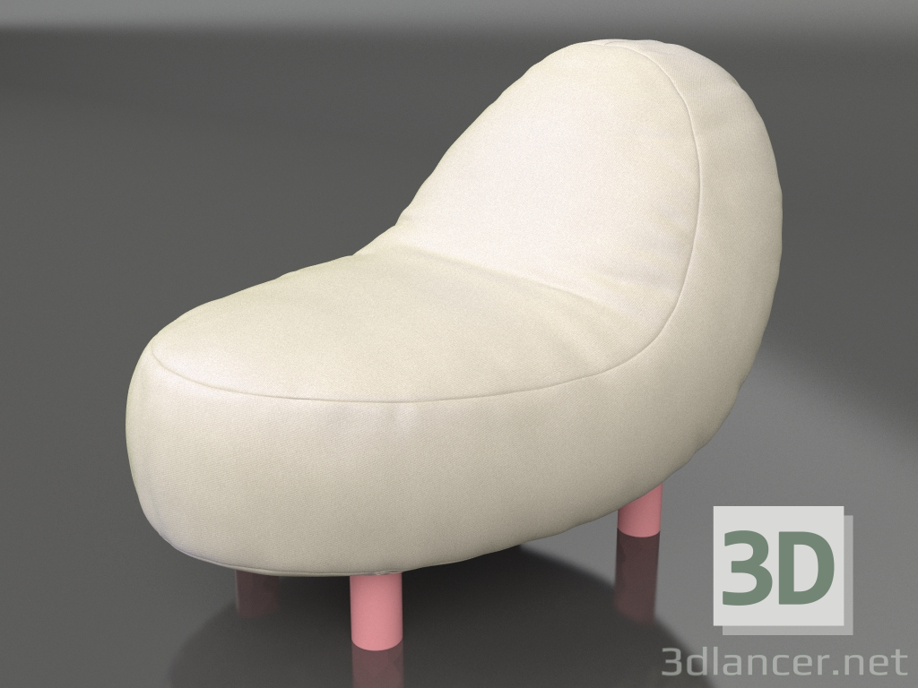 3D Modell Puff (Rosa) - Vorschau