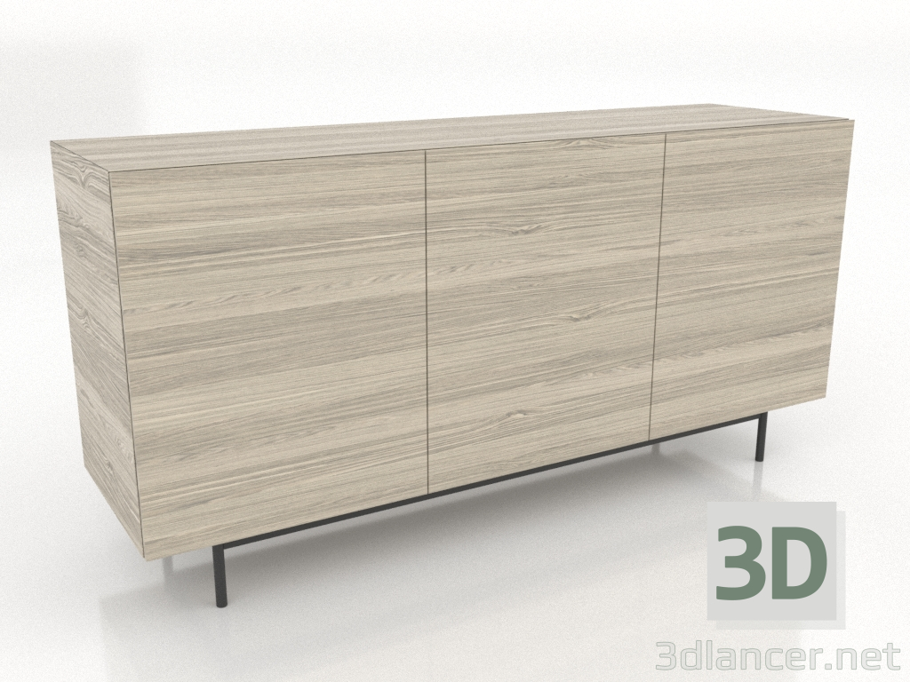 3D modeli Çekmeceli dolap 1 1600 mm (açık meşe) - önizleme 3D modeli Çekmeceli dolap 1 1600 mm (açık meşe) - önizleme