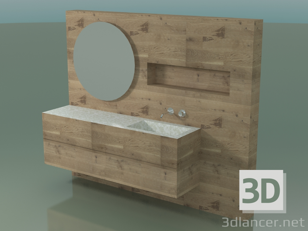 3d model Bathroom decor system (D13) - preview