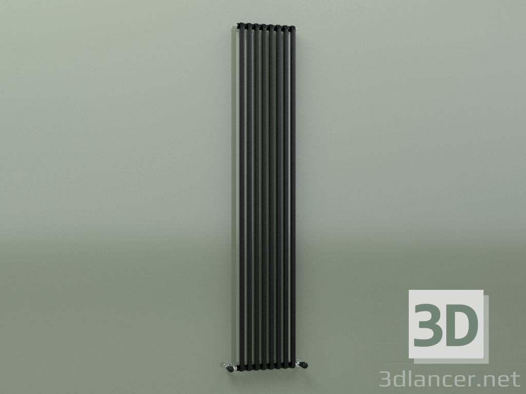 3d model Radiador SAX (H 1800 8 EL, Negro - RAL 9005) - vista previa