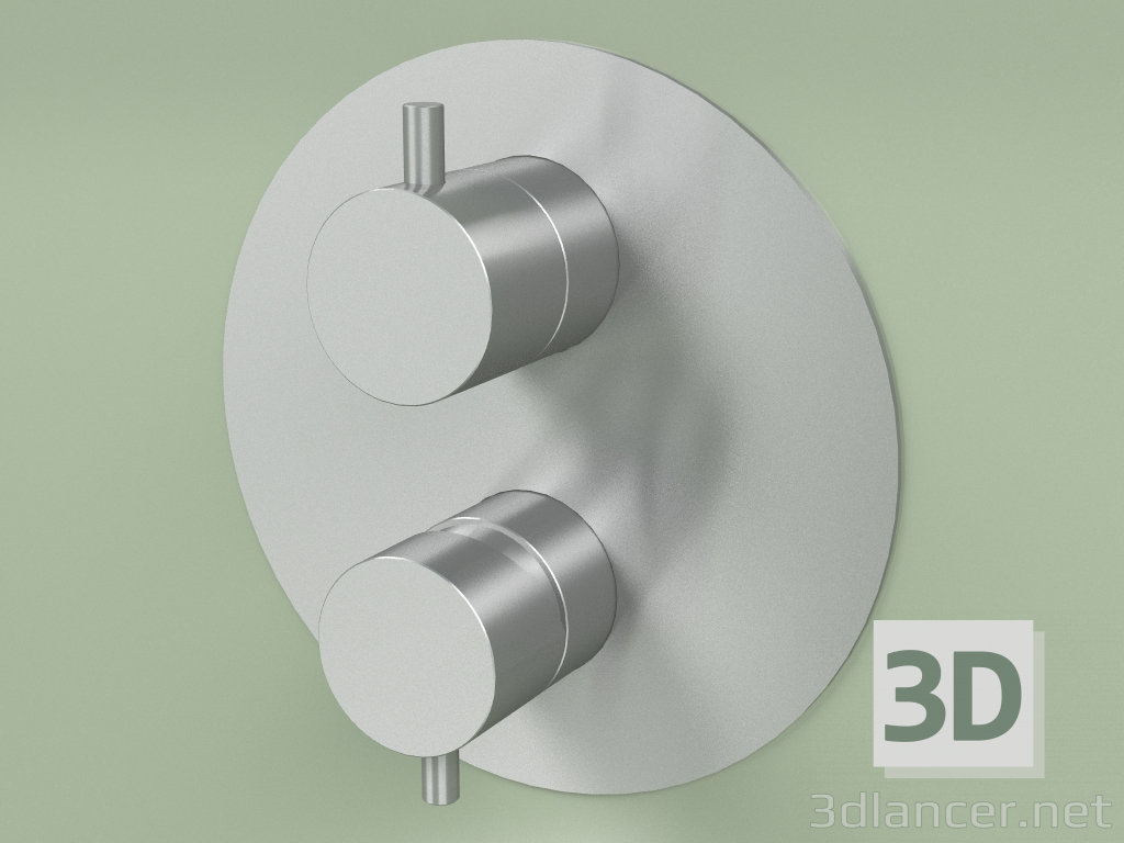 3D Modell Einbaumischer mit 2-Wege-Wahlschalter (12 45, AS) - Vorschau