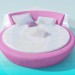3D modeli Yatak - önizleme